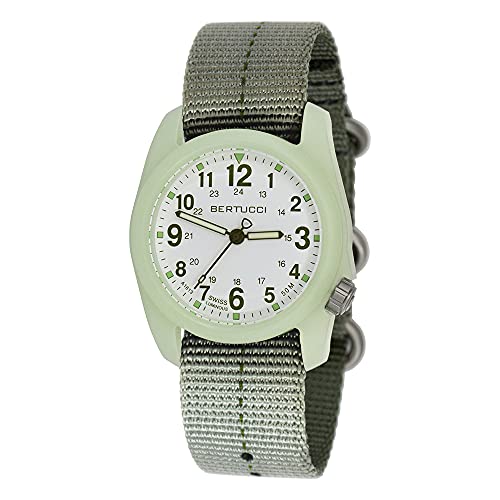 Bertucci 11028 - Uhr, Nylonband, Grün, grün, Streifen