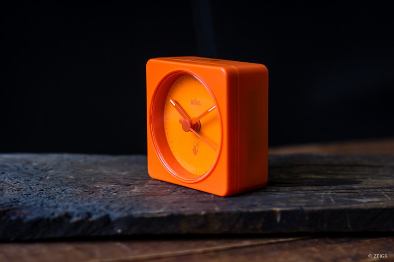 Off-White x Braun Limited Edition Classic Travel Analogue Alarm Clock Orange